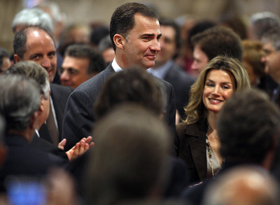 Los Príncipes de Asturias presidieron la entrega de los Premios Jaime I, ayer, en la Lonja de Valencia.