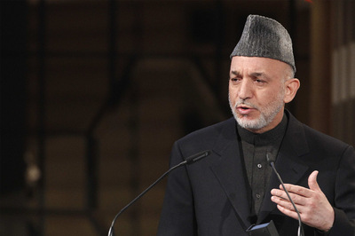 Karzai, durante una cena el sábado en la Conferencia de Seguridad de Múnich.