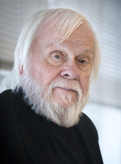 El artista californiano John Baldessari, ayer, en el Museo de Arte Contemporáneo de Barcelona.