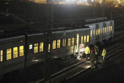 Un tren descarrila a la salida de la estación de Pinar de Las Rozas