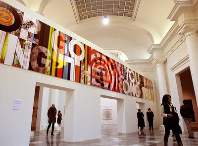 Mural de Ima Picó incluido en la muestra  Cartografías de la creatividad,   inaugurada ayer en el Centre del Carme.  