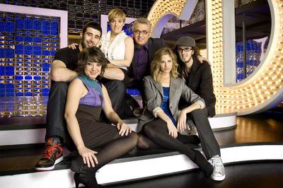 Los humoristas de  El club del chiste  (Antena 3).