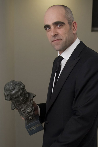 Tosar, con su  goya. 