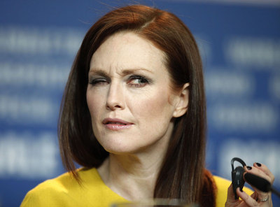 Julianne Moore, fotografiada ayer en Berlín durante la presentación de  The kids are alright. 