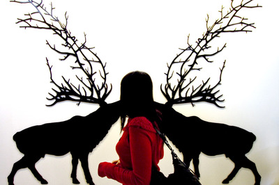  Bellowing,  obra de Fernando Navarro Vejo que expone la galería Sicart en la feria Just Madrid.