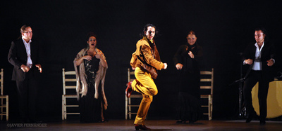 Farruquito, en un momento de su espectáculo  Farruquito esencial , el pasado lunes en el Teatro Villamarta de Jerez.