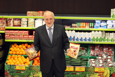 Juan Roig compareció ante los periodistas en la única rueda de prensa que ofrece el presidente de Mercadona cada año.