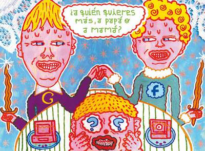  La guerra por controlar las redes sociales se libra entre Google, en un lado, y Facebook y Microsoft b>