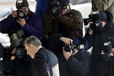 Gordon Brown, a su llegada a la sede de la comisión que investiga sobre la guerra de Irak.