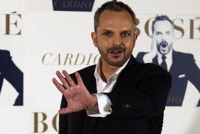 Miguel Bosé en la presentación de  Cardio .