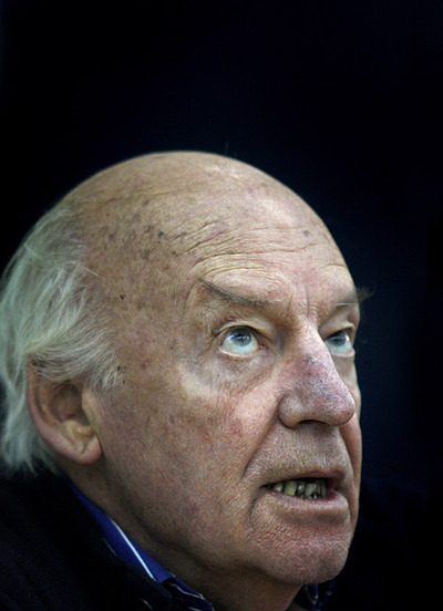 El escritor y ensayista Eduardo Galeano, ayer en Sevilla.