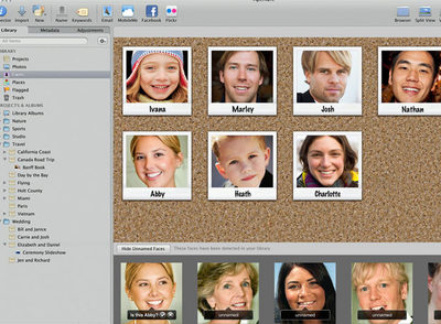 Identificación de rostros.