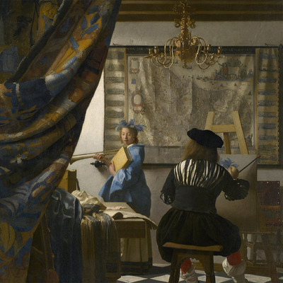  El arte de la pintura,  de Johannes Vermeer.