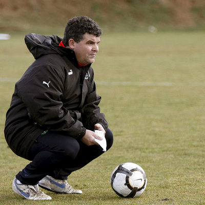 Onésimo, en un entrenamiento del Valladolid.