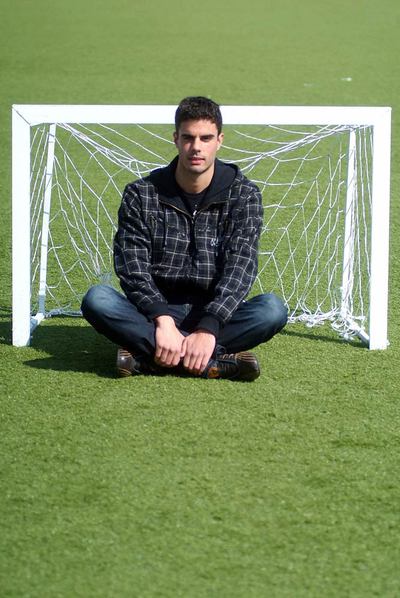 Juan Domínguez, en El Mundo del Fútbol, los campos del Deportivo en Abegondo.