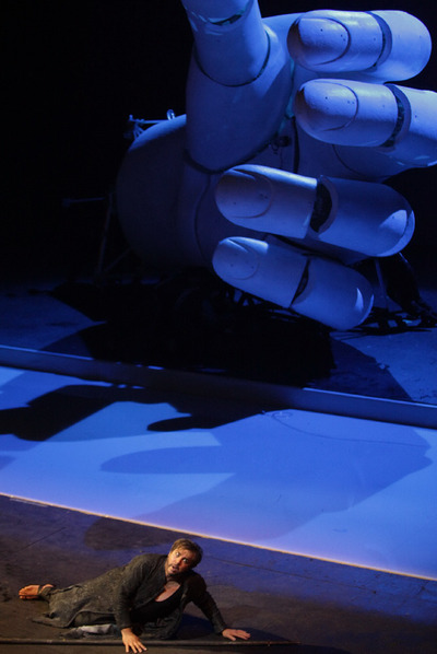 Un momento del ensayo general de  Tanhauser. 