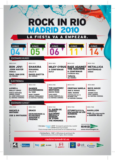 Rock in Rio ya tiene completo su cartel