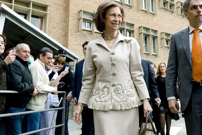 Susto en el helicóptero de la reina Sofía