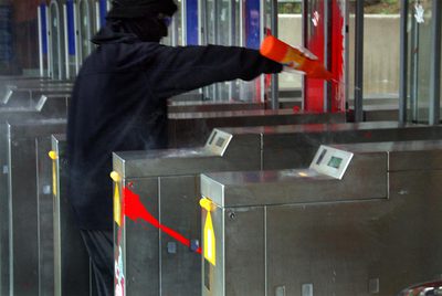 Vandalismo contra el pago en el transporte público