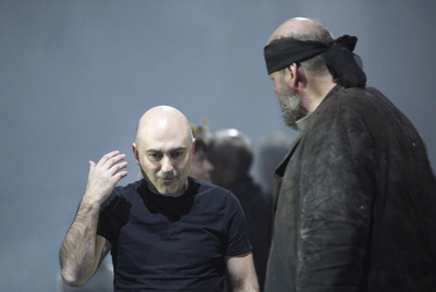 Calixto Bieito, en un ensayo de  Parsifal. 