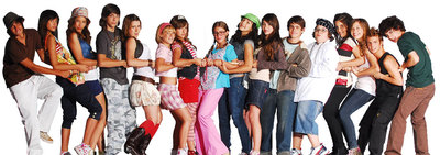 Los principales actores de la teleserie argentina  Patito feo. 