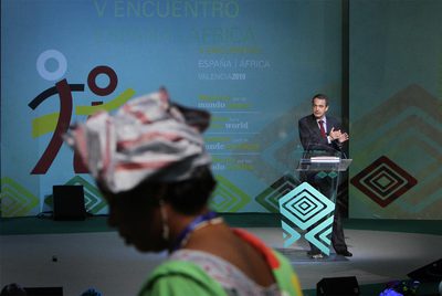 Zapatero  se declaró ayer en Valencia un 