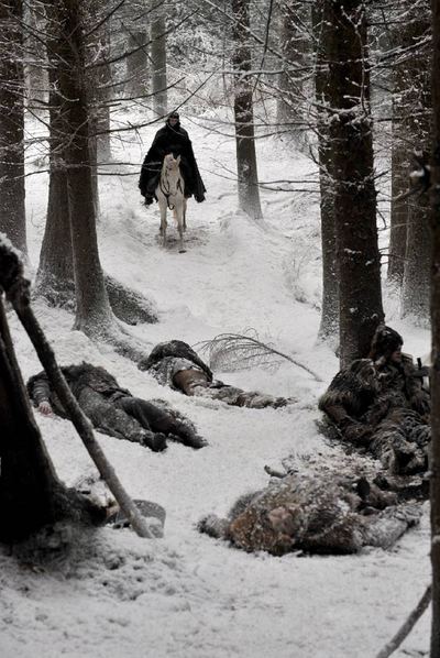 Fotograma de la adaptación de  Canción de hielo y fuego. 