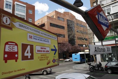 Sin metro entre Diego de León y Alfonso XIII