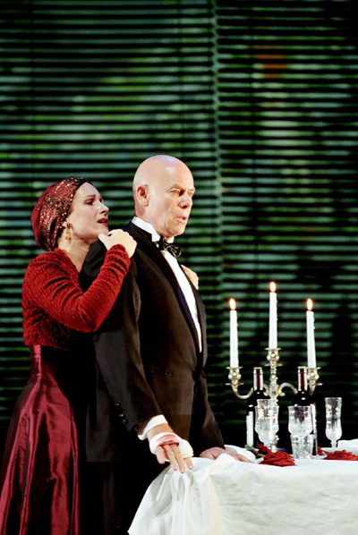 Diana Damrau y Christoph Quest en  El rapto del serrallo .