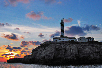 Faro de Cala Figuera, en Calvià, Mallorca.