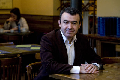 El escritor Lorenzo Silva, en Barcelona.