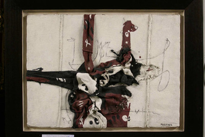 El cuadro   Infancia de un guerrillero   (1967), del español Manuel Millares, la pieza más cara de la colección.