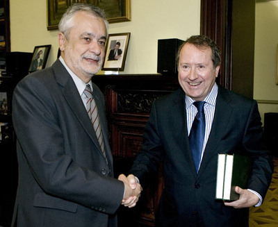 José Antonio Griñán con Juan Cano Bueso