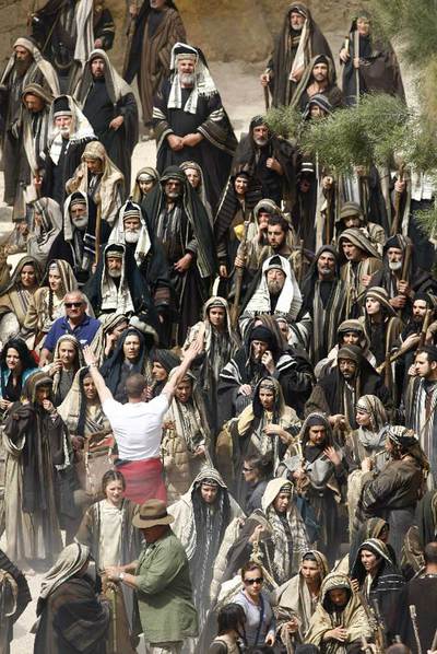 Una imagen del rodaje en Malta de  Ágora. 