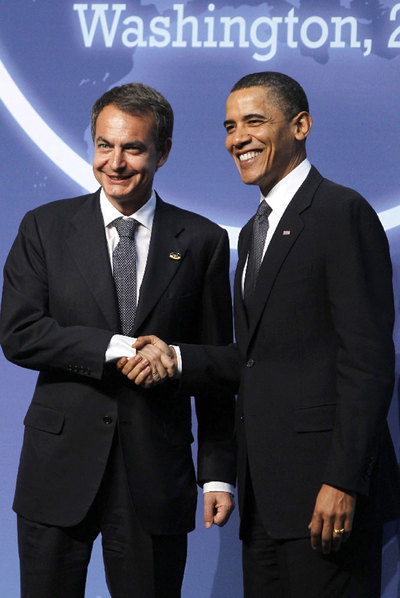 Respaldo de Zapatero al "ambicioso" plan de EE UU