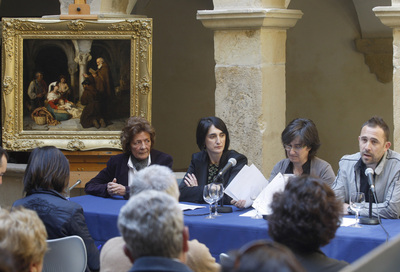 El cuadro de Eduardo Zamacois 'Bautizo del pobre' adquirido por el Museo San Telmo.