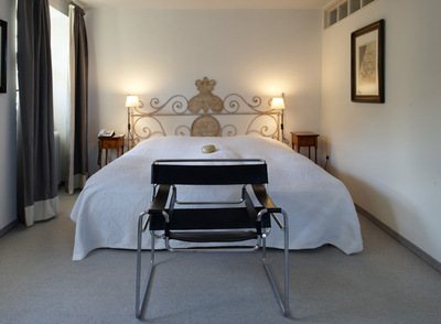  Una de las habitaciones del Hotel Spielweg. 