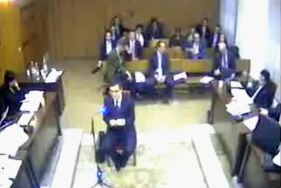 Captura de vídeo con las declaraciones de Matas.