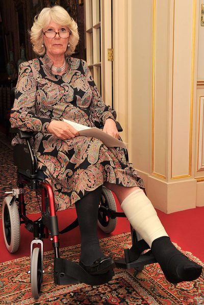 La duquesa de Cornualles, ayer en Clarence House.