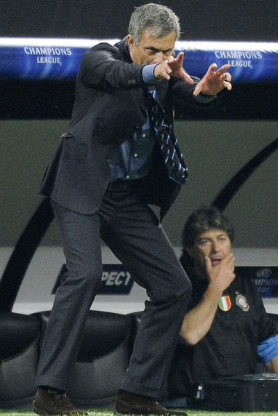 Mourinho, ante el Barcelona.