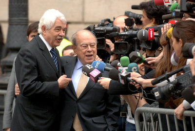 Pujol y Maragall, reencuentro en el adiós a Samaranch