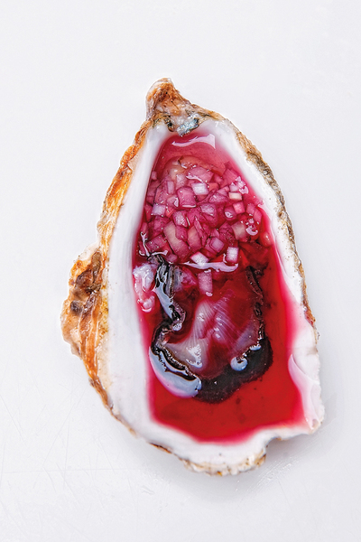  Ostra con chalota y vinagre de vino 