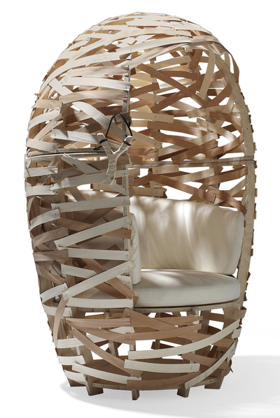 Una de las butacas de la nueva colección de Cappellini.  Secret Club House, de Martin Vallin;