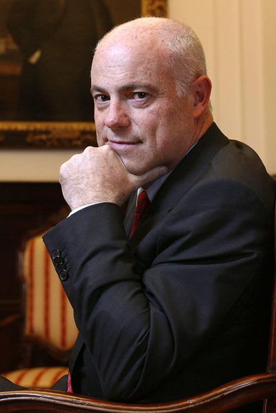 José Manuel Campa, antes de la entrevista.