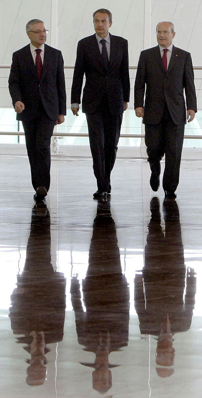 José Blanco, José Luis Rodríguez Zapatero y José Montilla.
