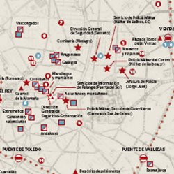 Mapa de la represión en la posguerra