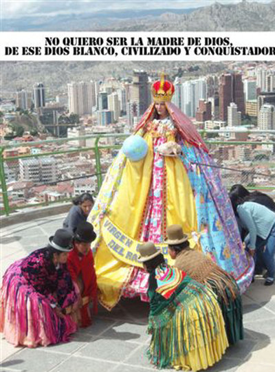  La Virgen Barbie  , de María Galindo. 