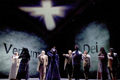 Ensayo general de 'Electra' en el teatro Pérez Galdós.