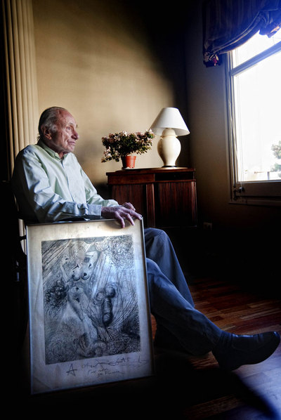 Oriol Regàs, retratado en su casa de Barcelona.