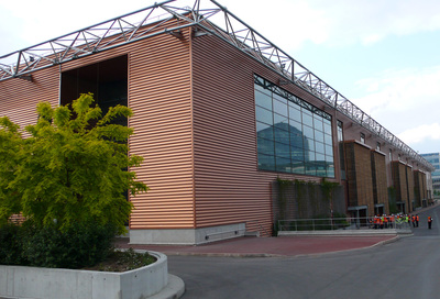 Vista exterior de la planta incineradora de París que visitó la delegación guipuzcoana.